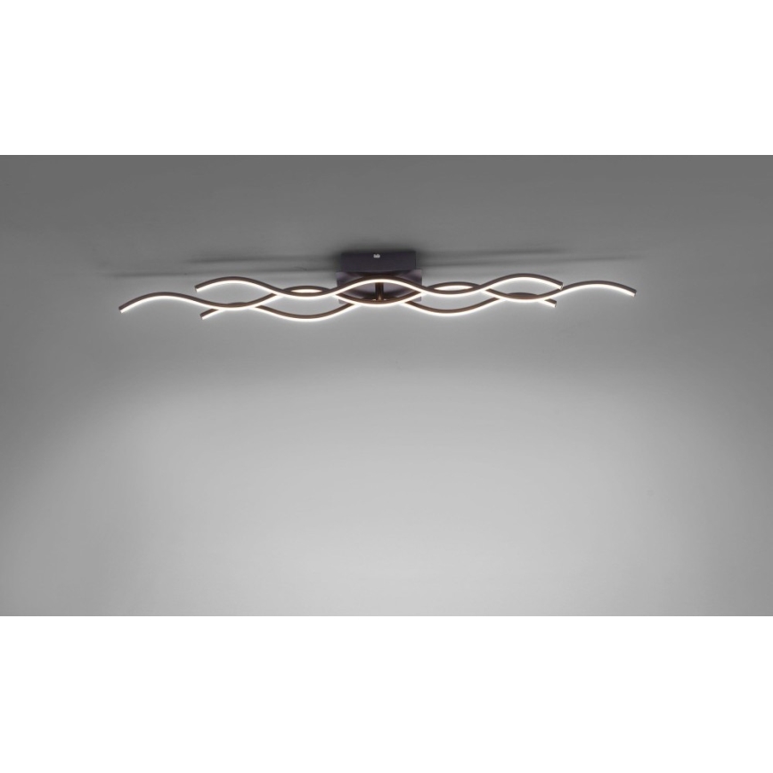 Leuchten Direkt 15166-18 - LED Hanglamp voor Oppervlak Montage WAWE LED/28W/230V zwart