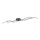 Leuchten Direkt 15167-18-LED Plafonnier WAWE 2× LED 12,5 W (230 V) + LED 17 W, noir