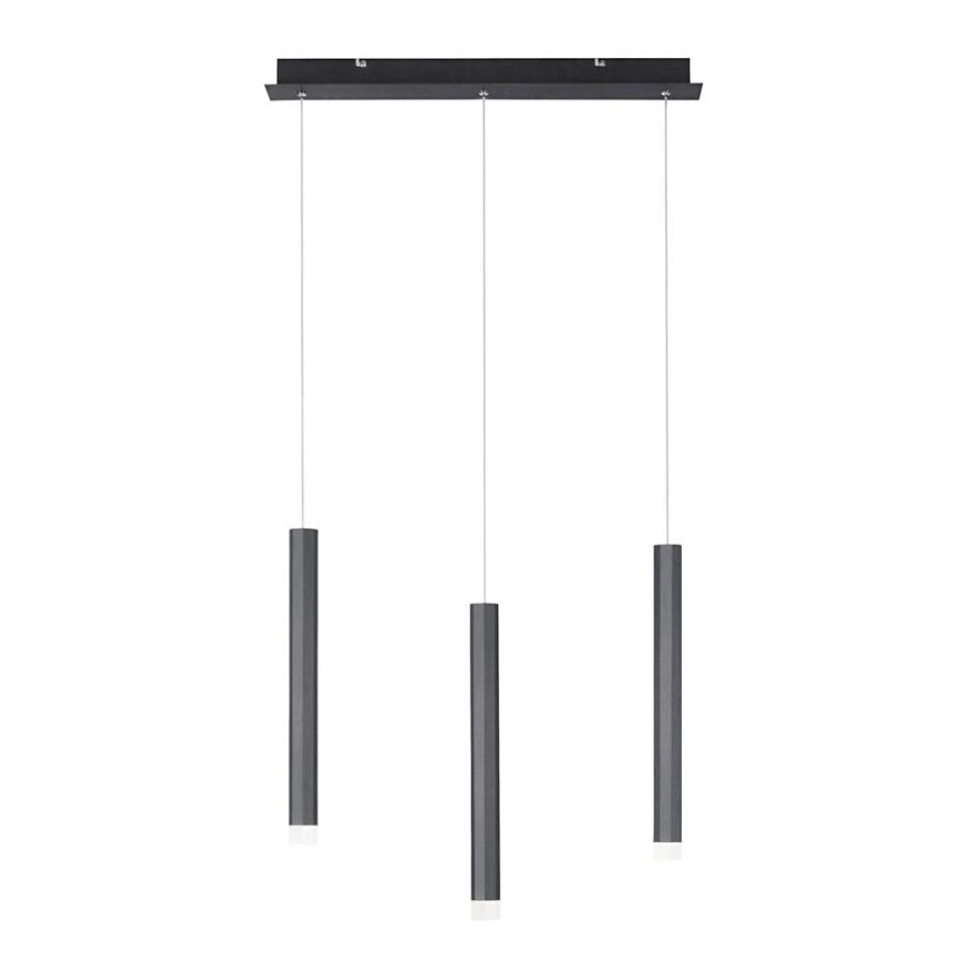 Leuchten Direkt 15203-18 - Suspension filaire 3xLED/4,8W/230V noire