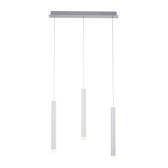 Leuchten Direkt 15203-95 - LED Hanglamp aan een koord BRUNO 3xLED/4,8W/230V wit