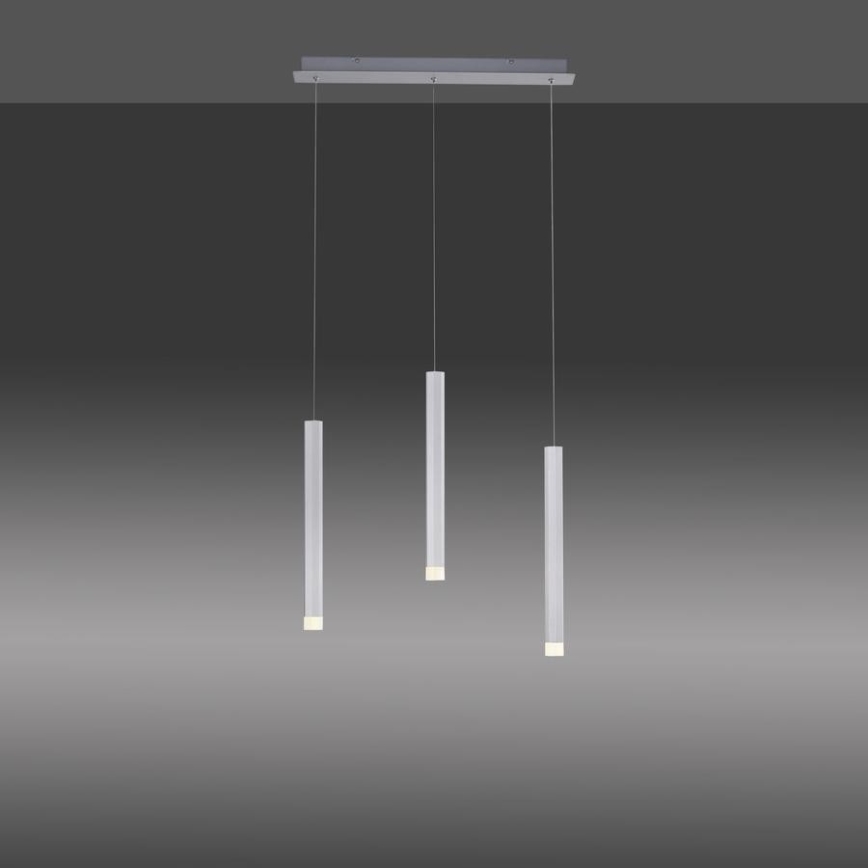 Leuchten Direkt 15203-95 - LED Hanglamp aan een koord BRUNO 3xLED/4,8W/230V wit