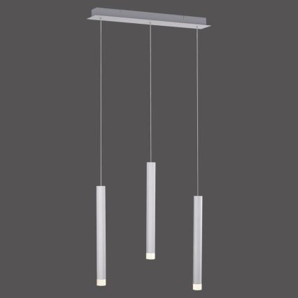 Leuchten Direkt 15203-95 - Suspension filaire BRUNO 3xLED/4,8W/230V blanche