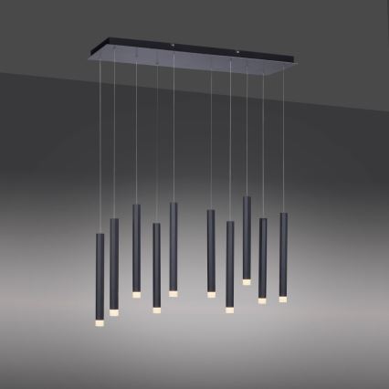 Leuchten Direkt 15206-18 - LED Hanglamp aan een koord 10xLED/4,8W/230V zwart