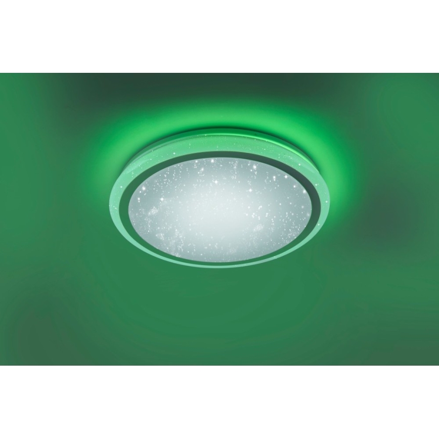 Leuchten Direkt 15220-16 - Dimbare LED RGB Plafond Lamp LUISA LED/28W/230V + afstandsbediening