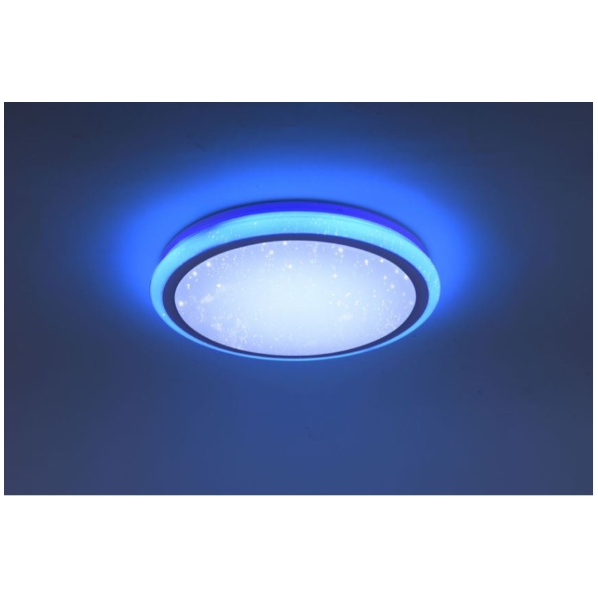 Leuchten Direkt 15220-16 - Dimbare LED RGB Plafond Lamp LUISA LED/28W/230V + afstandsbediening