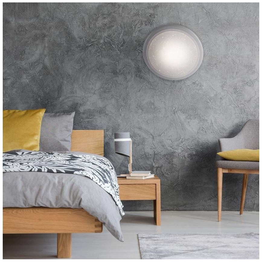 Leuchten Direkt 15220-16 - Dimbare LED RGB Plafond Lamp LUISA LED/28W/230V + afstandsbediening