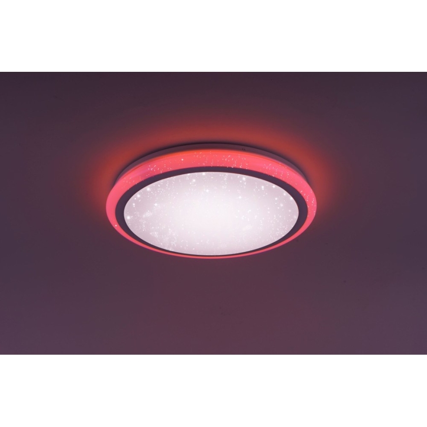 Leuchten Direkt 15220-16 - Dimbare LED RGB Plafond Lamp LUISA LED/28W/230V + afstandsbediening