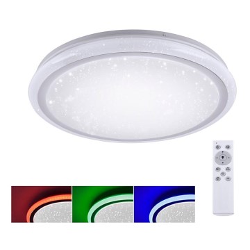 Leuchten Direkt 15220-16 - Dimbare LED RGB Plafond Lamp LUISA LED/28W/230V + afstandsbediening