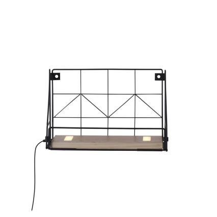 Leuchten Direkt 15276-18 - Shelf met LED-verlichting BOARD 2xLED/1,75W/230V 30 cm eucalyptus