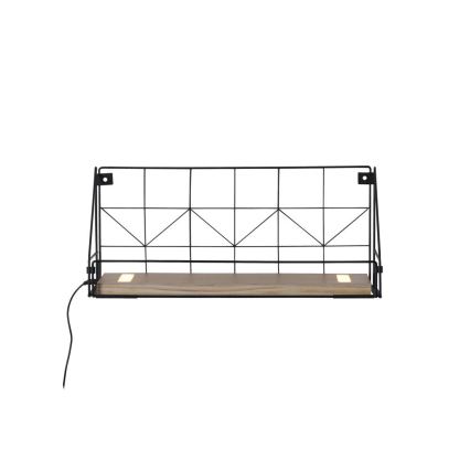 Leuchten Direkt 15277-18 - Étagère avec éclairage LED BOARD 2xLED/1,75W/230V 45 cm eucalyptus