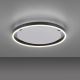 Leuchten Direkt 15391-13 - Dimbare LED Plafond Lamp RITUS 20W/230V zwart