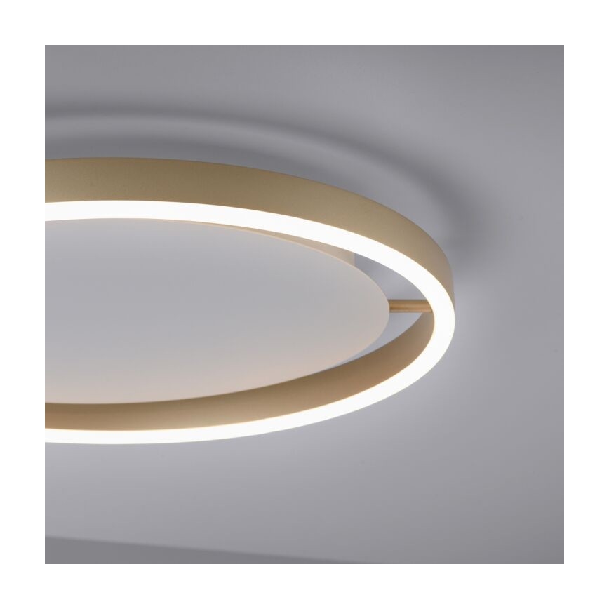 Leuchten Direkt 15391-60 - LED dimbare plafondlamp RITUS LED/20W/230V messing
