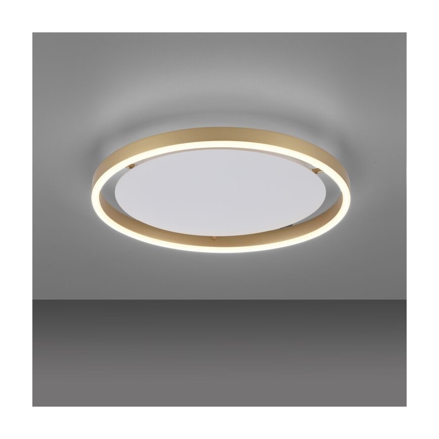 Leuchten Direkt 15391-60 - LED dimbare plafondlamp RITUS LED/20W/230V messing