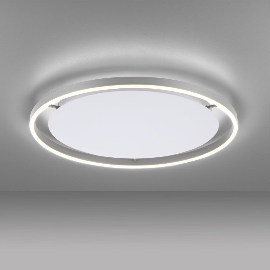 Leuchten Direkt 15392-95 - Dimbare LED Plafondlamp RITUS LED/30W/230V mat chroom