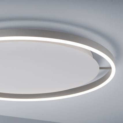 Leuchten Direkt 15392-95 - Dimbare LED Plafondlamp RITUS LED/30W/230V mat chroom