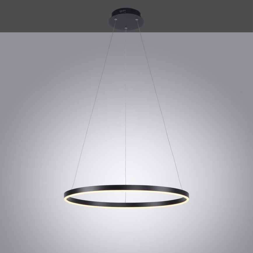 Leuchten Direkt 15394-13- Dimbare LED Hanglamp aan een koord RITUS LED/30W/230V zwart