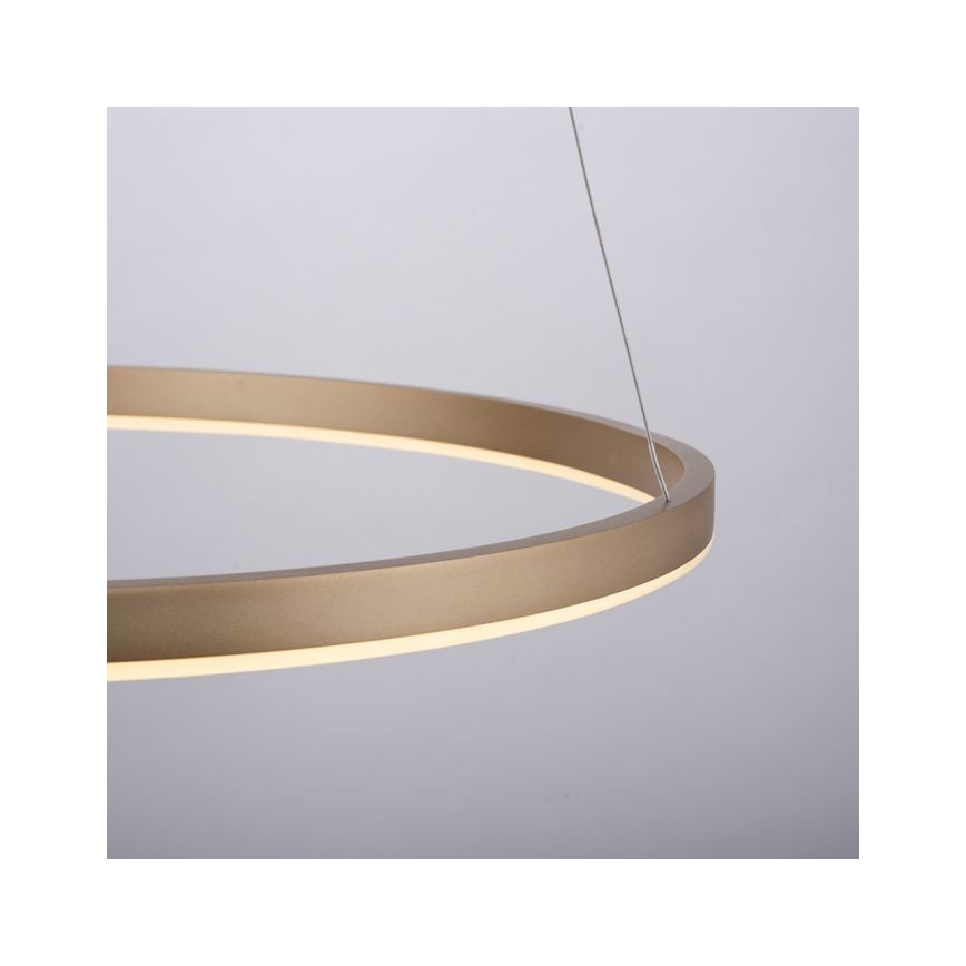 Leuchten Direkt 15394-60 - LED dimbare kroonluchter aan kabels RITUS LED/28W/230V messing