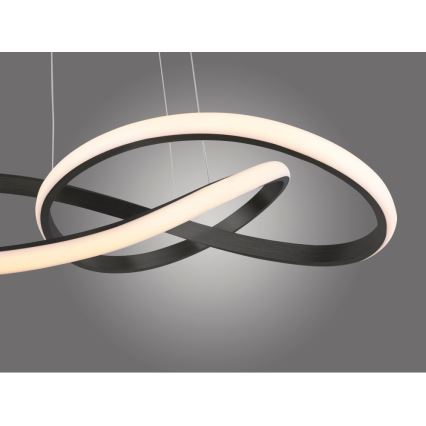 Leuchten Direkt 15402-18- Dimbare LED Hanglamp aan een koord MARIA LED/25W/230V zwart