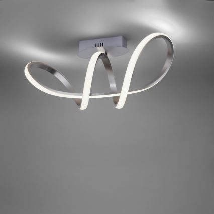 Leuchten Direkt 15403-95 - Dimbare LED Hanglamp voor Oppervlak Montage MARIA LED/16W/230V mat chroom