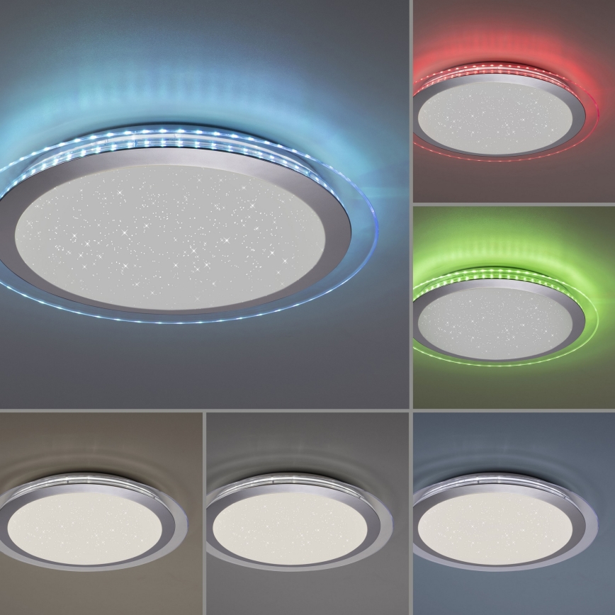 Leuchten Direkt 15411-21- Dimbare LED RGB Plafond Lamp CYBA LED/26W/230V