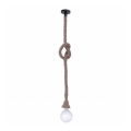 Leuchten Direkt 15481-18 - Hanglamp aan koord ROPE 1xE27/60W/230V