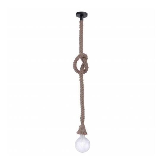 Leuchten Direkt 15481-18 - Hanglamp aan koord ROPE 1xE27/60W/230V