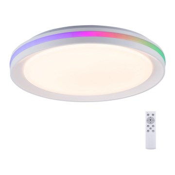 Leuchten Direkt 15544-16 - Plafonnier à intensité variable LED RGB RIBBON 15W/230V + télécommande