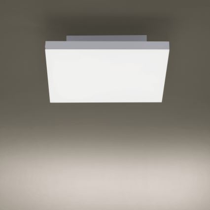 Leuchten Direkt 15550-16 - Plafonnier dimmable LED CANVAS LED/17W/230V + télécommande