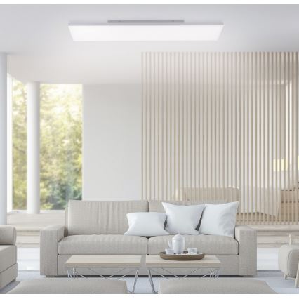 Leuchten Direkt 15553-16 - Plafonnier dimmable LED CANVAS LED/20W/230V + télécommande