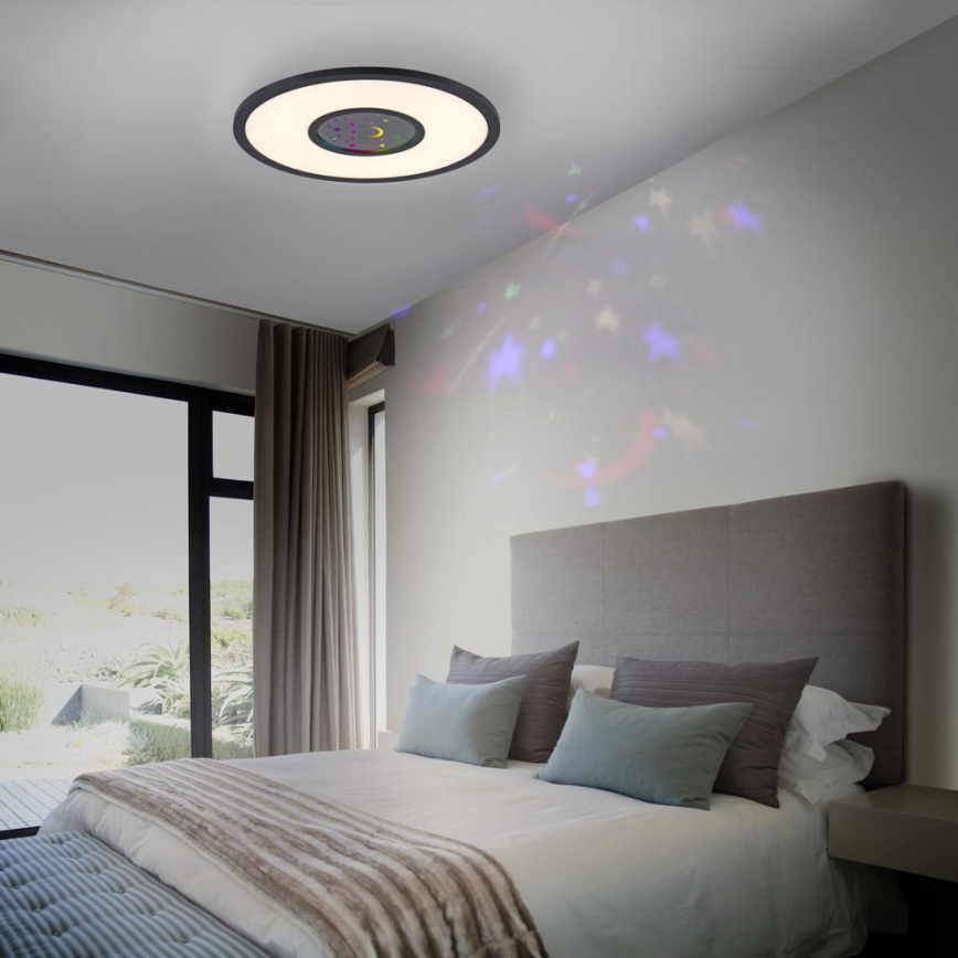 Leuchten Direkt 15572-18 - LED RGBW dimbare plafondlamp ASTRO LED/17,5W/230V 2700-5000K + afstandsbediening
