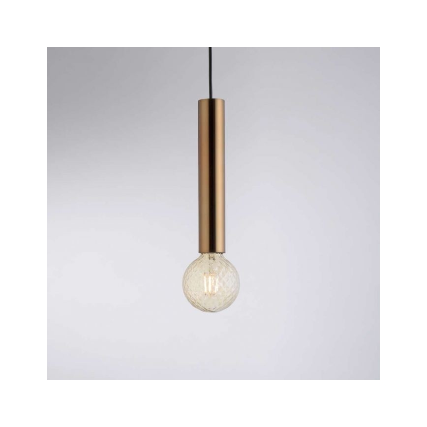 Leuchten Direkt 15617-60 - Suspension filaire BRUNA 1xE27/60W/230V laiton