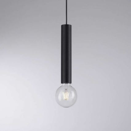 Leuchten Direkt 15618-18 - Hanglamp aan een koord BRUNA 3xE27/60W/230V zwart