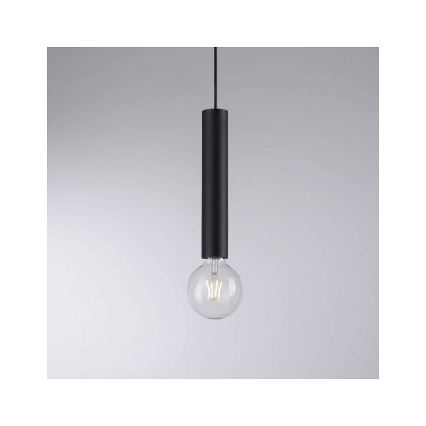 Leuchten Direkt 15618-18 - Suspension filaire BRUNA 3xE27/60W/230V noir