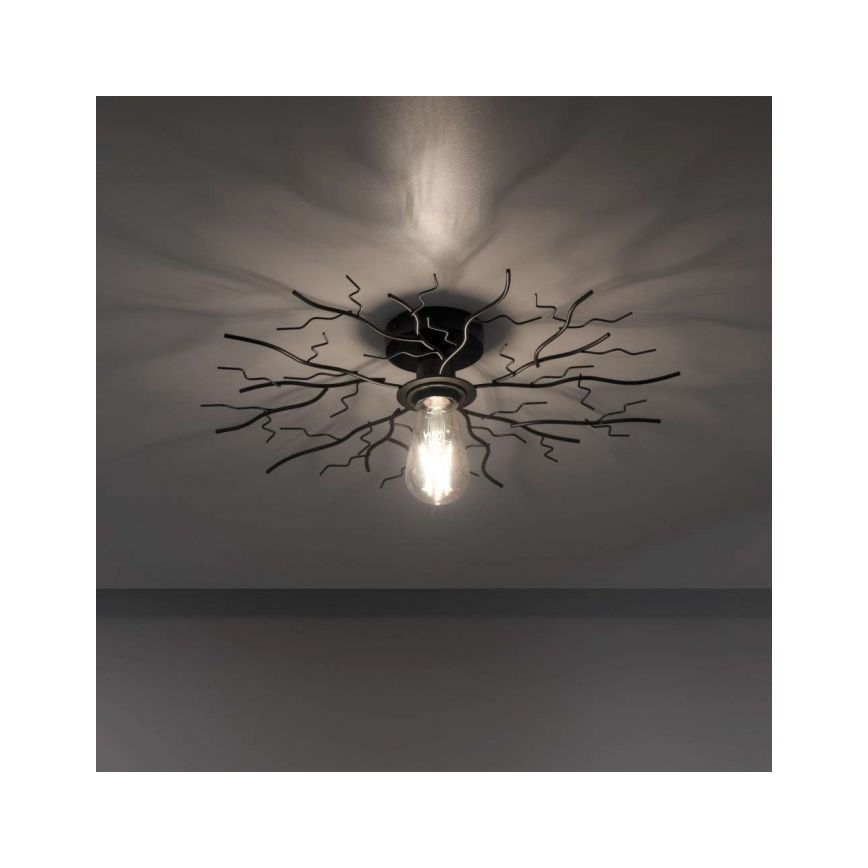 Leuchten Direkt 15638-18 - Bevestigde hanglamp LIMB 1xE27/40W/230V zwart