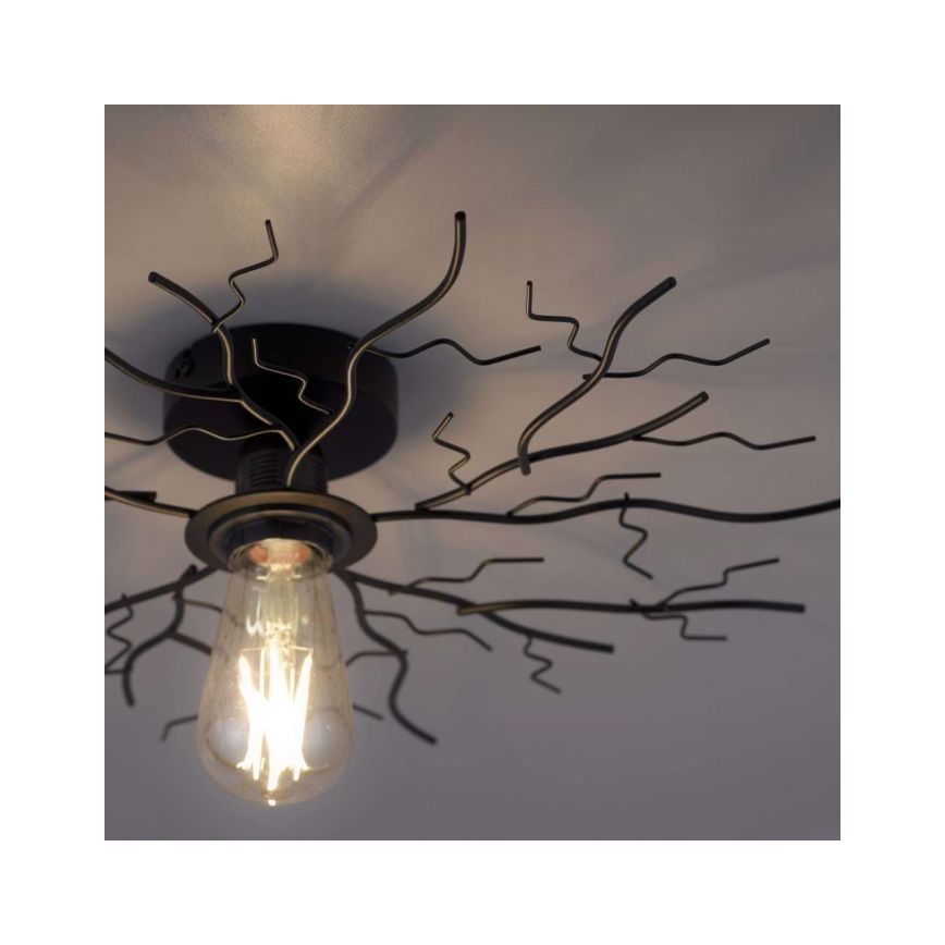 Leuchten Direkt 15638-18 - Bevestigde hanglamp LIMB 1xE27/40W/230V zwart