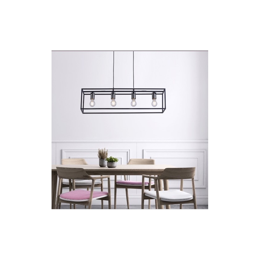 Leuchten Direkt 15854-18 - Suspension filaire FABIO 4xE27/60W/230V