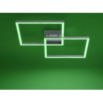 Leuchten Direkt 16429-55 - Plafonnier dimmable LED RGB LOLA 2xLED/12,5W/230V Tuya + télécommande