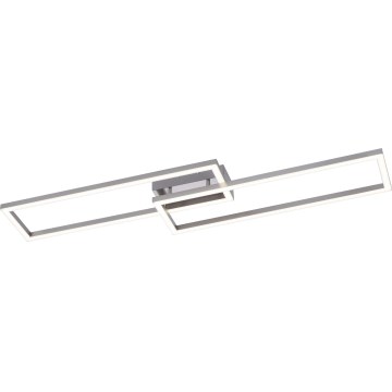 Leuchten Direkt 16430-55 - LED RGBW dimbare plafondlamp MAXI 2xLED/18W/230V 2700-5000K mat chroom + afstandsbediening