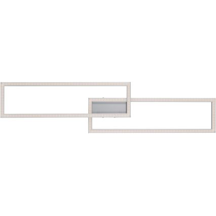 Leuchten Direkt 16430-55 - LED RGBW dimbare plafondlamp MAXI 2xLED/18W/230V 2700-5000K mat chroom + afstandsbediening