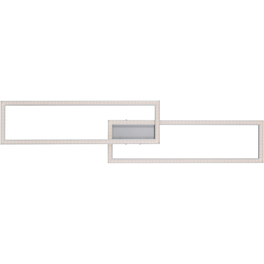 Leuchten Direkt 16430-55 - LED RGBW dimbare plafondlamp MAXI 2xLED/18W/230V 2700-5000K mat chroom + afstandsbediening