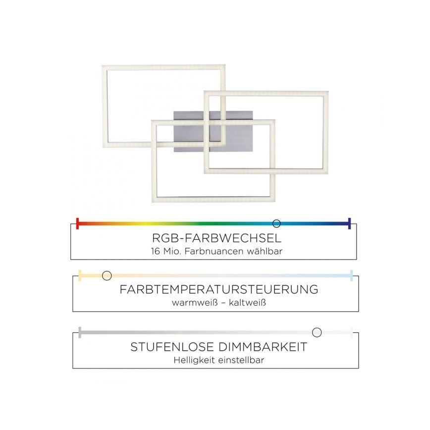 Leuchten Direkt 16431-55 - Dimbare LED RGB kroonluchter MAXI LED/27W/230V + afstandsbediening