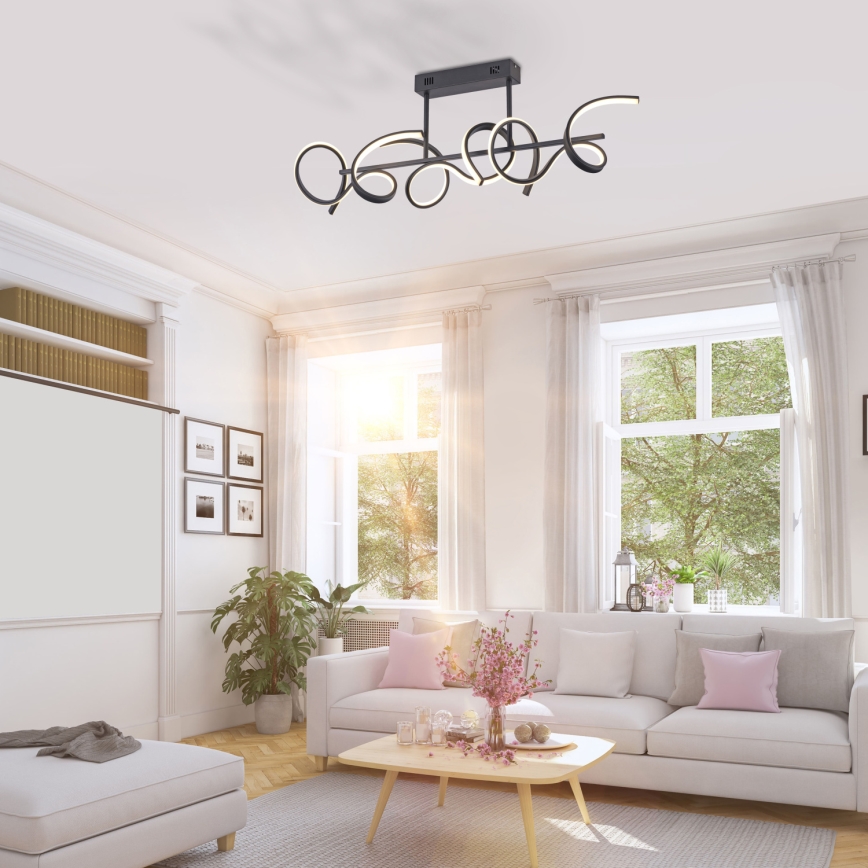 Leuchten Direkt 19032-18 - LED Hanglamp aan vaste pendel dimbaar CURLS 3xLED/25,8W/230V