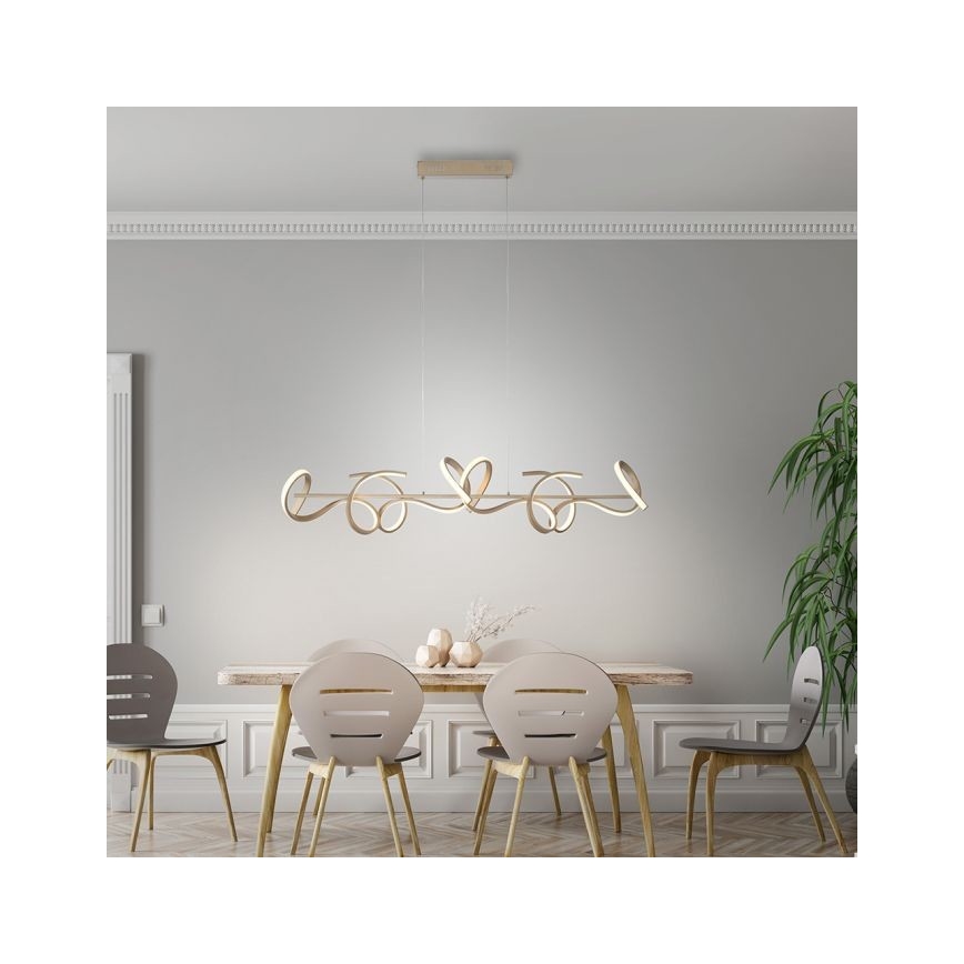 Leuchten Direkt 19033-60 - LED dimbare hanglamp CURLS LED/40.8W/230V