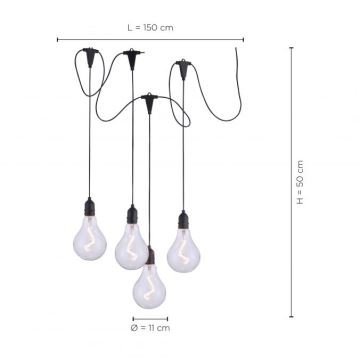 Leuchten Direkt 19094-18 - Suspension LED ENNI 4xLED/0,45W/230V IP44