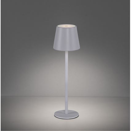 Leuchten Direkt 19250-16 - Lampe de table rechargeable extérieure à intensité variable EURIA LED/3W/5V 2600 mAh IP54 blanc