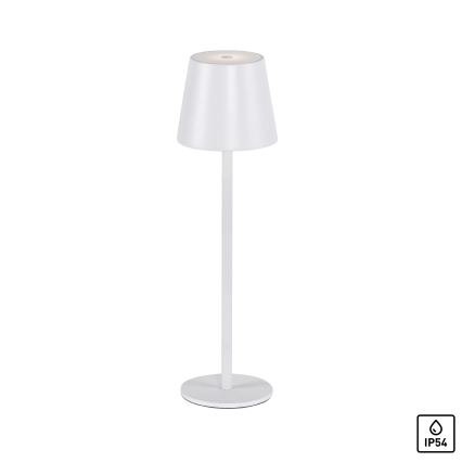 Leuchten Direkt 19250-16 - LED Dimbare Oplaadbare Buiten Tafellamp EURIA LED/3W/5V 2600 mAh IP54 wit