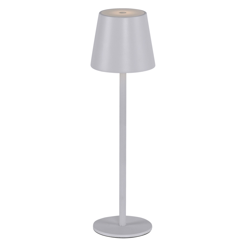 Leuchten Direkt 19250-16 - LED Buiten dimbare oplaadbare tafellamp EURIA LED/3W/5V 2600 mAh IP54 wit
