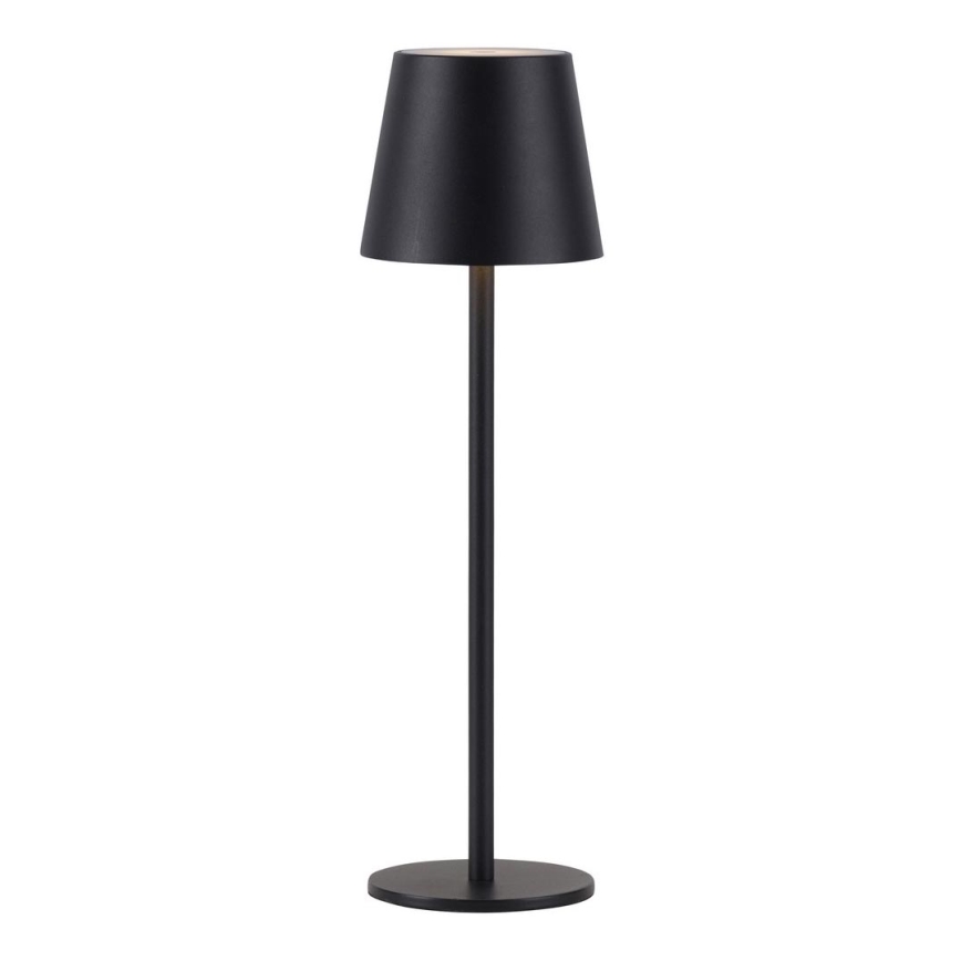 Leuchten Direkt 19250-18 - Lampe de table rechargeable extérieure à intensité variable EURIA LED/3W/5V 2600 mAh IP54 noir