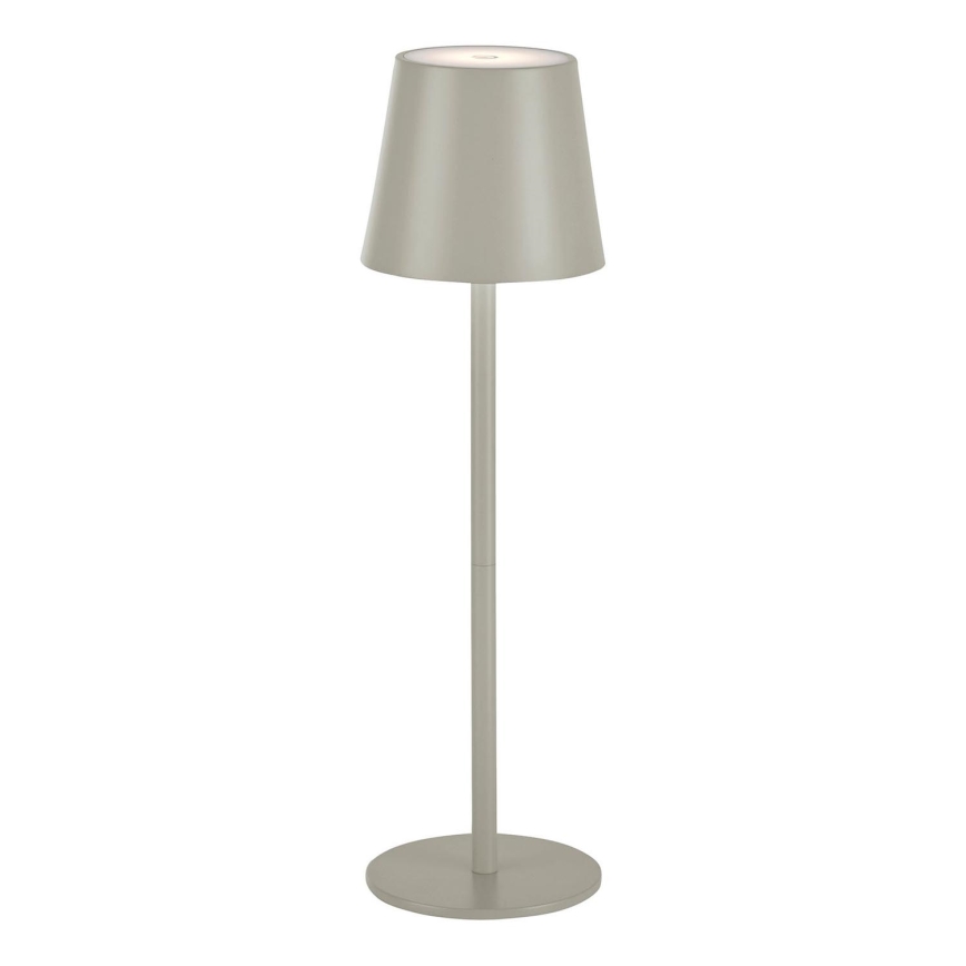 Leuchten Direkt 19250-40 - Lampe de table rechargeable extérieure à intensité variable EURIA LED/3W/5V 2600 mAh IP54 gris