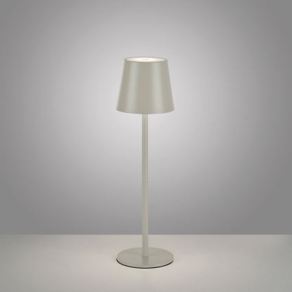 Leuchten Direkt 19250-40 - Lampe de table rechargeable extérieure à intensité variable EURIA LED/3W/5V 2600 mAh IP54 gris